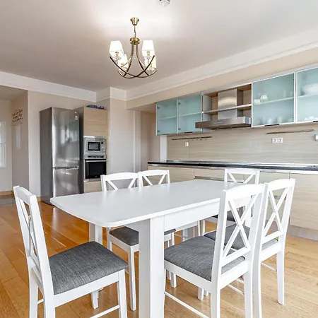 Skyline Penthouse With Sunset Views, Jacuzzi & Free Parking Apartment Riga
